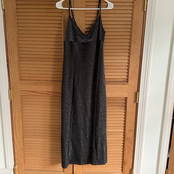 NWT Urban Outfitters Arna Sparkle Midi Slip Dress - Picture 4 of 9